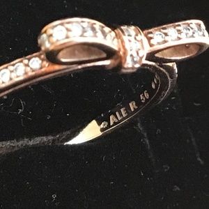 Pandora rose gold bow ring
